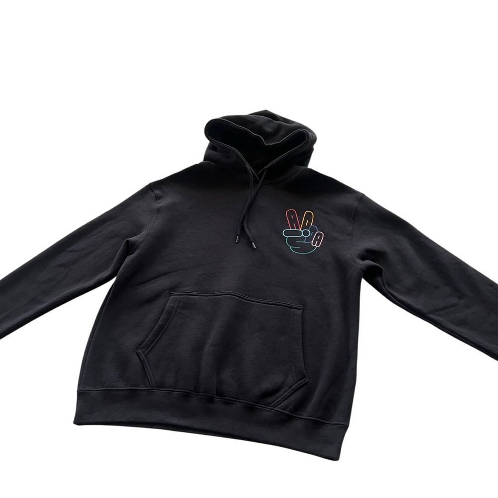 Adidas OG Peace Sign Pullover Hoodie Sweatshirt - Picture 5 of 11